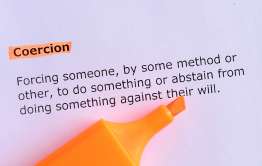 Written definition of coercion