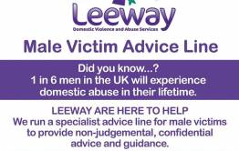 Male victim support poster