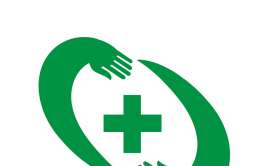 pharmacy green cross in helping hands